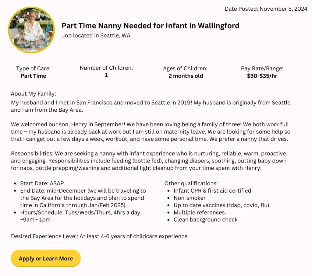 wallingford nanny